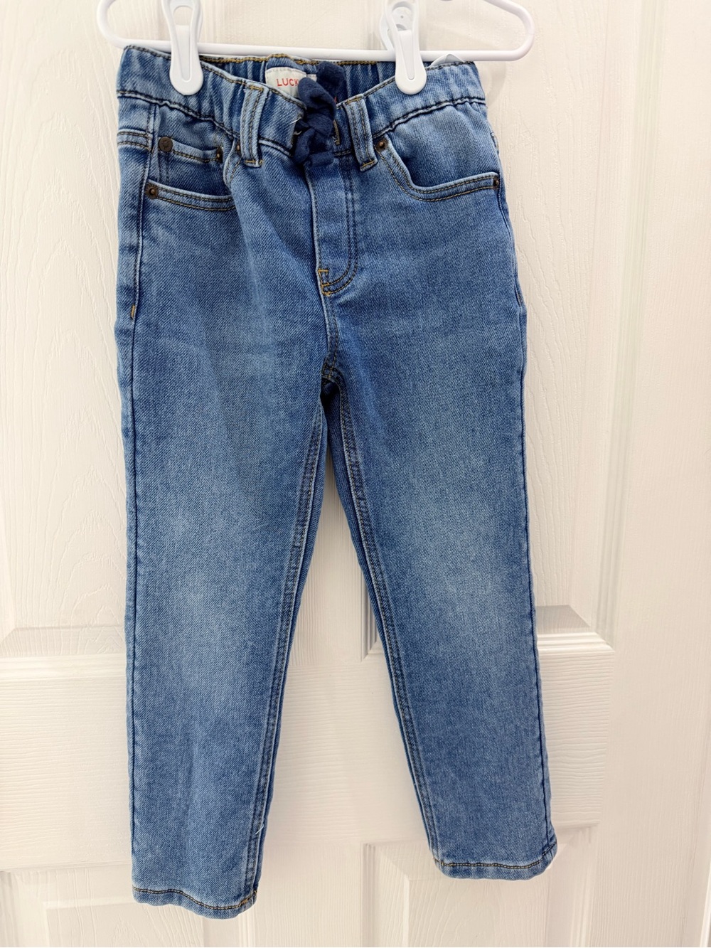 Lucky Brand Boys Size 5 Blue Jeans Classic Denim Adjustable Waist